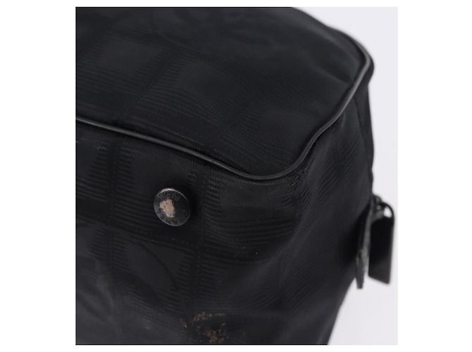 Borsa Tote CHANEL New Travel Line in Tela Nera CC Auth 183559 - vista 10