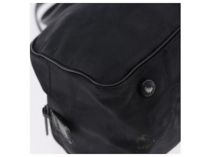 Borsa Tote CHANEL New Travel Line in Tela Nera CC Auth 183559 - vista 14