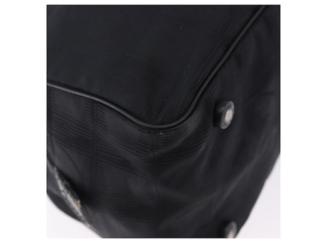 Borsa Tote CHANEL New Travel Line in Tela Nera CC Auth 183559 - vista 16