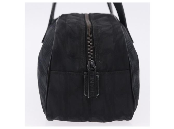 Borsa Tote CHANEL New Travel Line in Tela Nera CC Auth 183559 - vista 4
