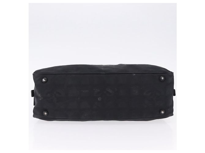Borsa Tote CHANEL New Travel Line in Tela Nera CC Auth 183559 - vista 5
