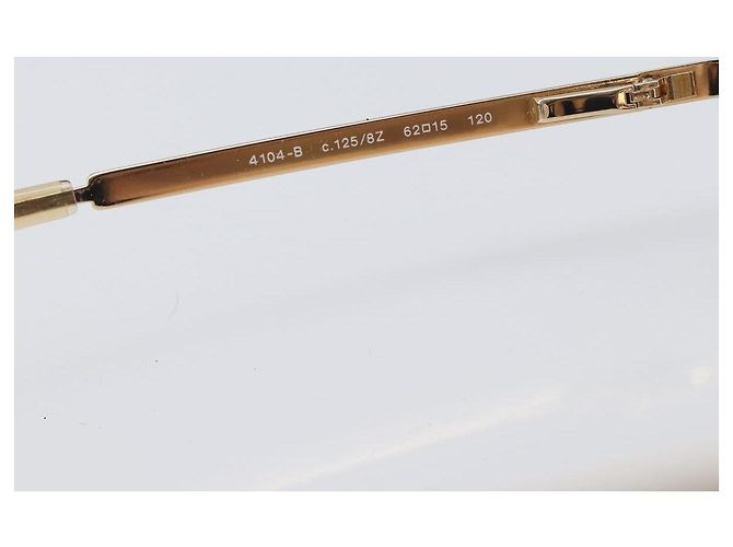 Gafas de sol CHANEL metal Gold CC Auth yk20750M Dorado - vista 16