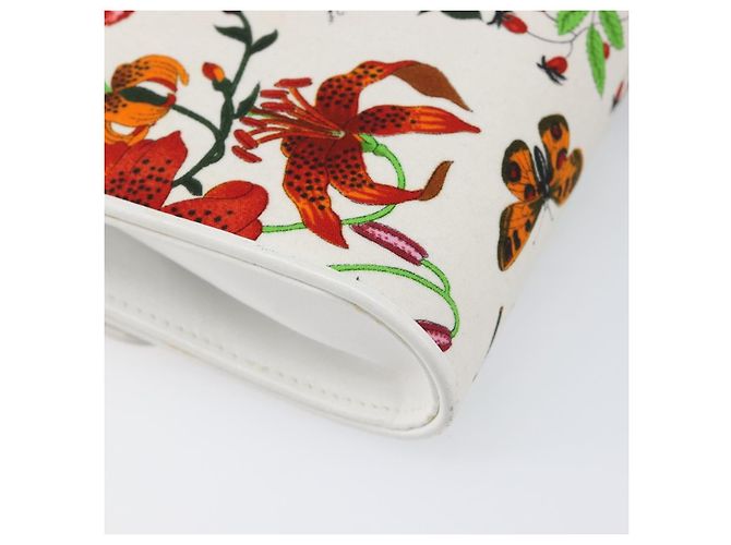 GUCCI Flower Chain Schultertasche aus multicolor Canvas, authentisch ep15665A Mehrfarben - Ansicht 13
