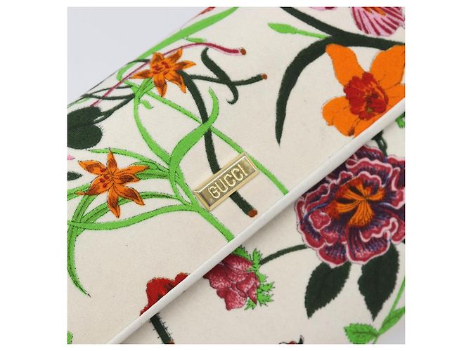GUCCI Flower Chain Schultertasche aus multicolor Canvas, authentisch ep15665A Mehrfarben - Ansicht 14