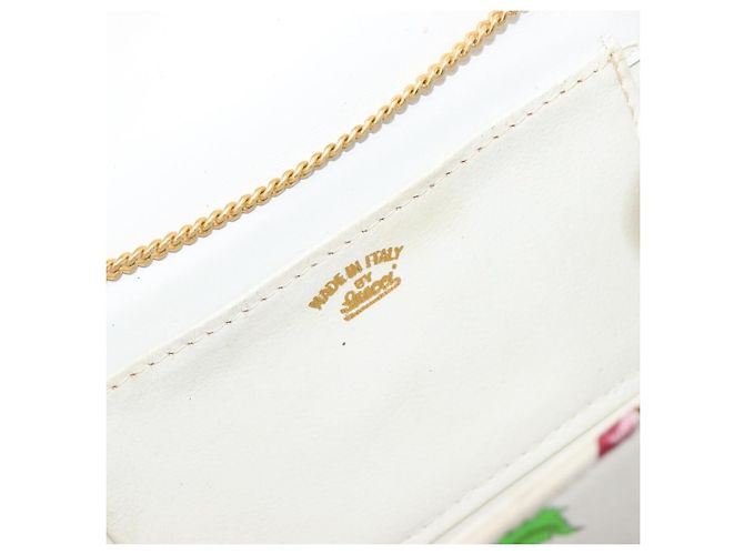 GUCCI Flower Chain Schultertasche aus multicolor Canvas, authentisch ep15665A Mehrfarben - Ansicht 16