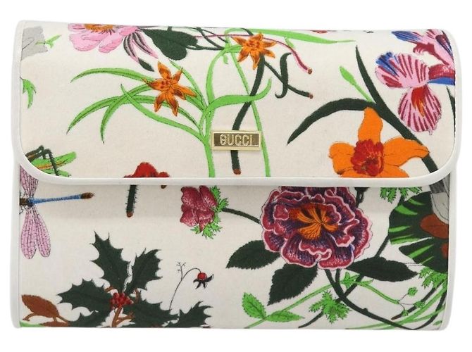 GUCCI Flower Chain Schultertasche aus multicolor Canvas, authentisch ep15665A Mehrfarben - Ansicht 2
