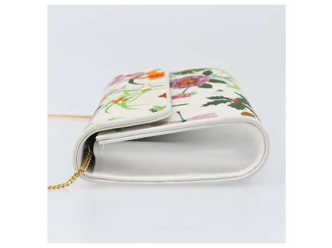 GUCCI Flower Chain Schultertasche aus multicolor Canvas, authentisch ep15665A Mehrfarben - Ansicht 5