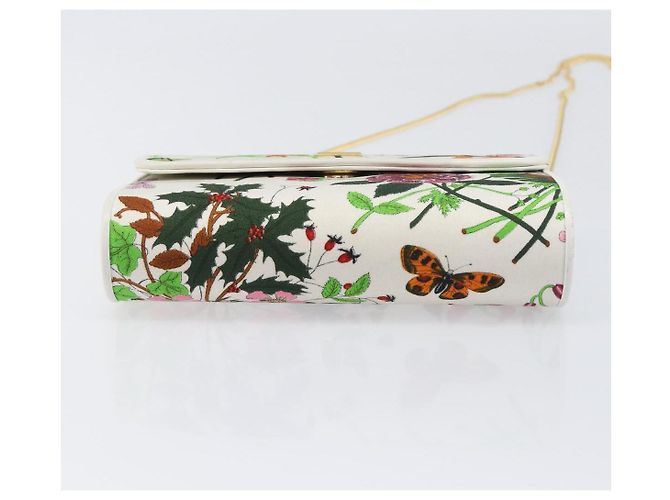 GUCCI Flower Chain Schultertasche aus multicolor Canvas, authentisch ep15665A Mehrfarben - Ansicht 9