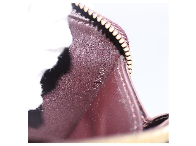 LOUIS VUITTON Monogram Vernis Zippy Wallet Amarante M93522 LV Auth BA15338 Bordò - vista 12