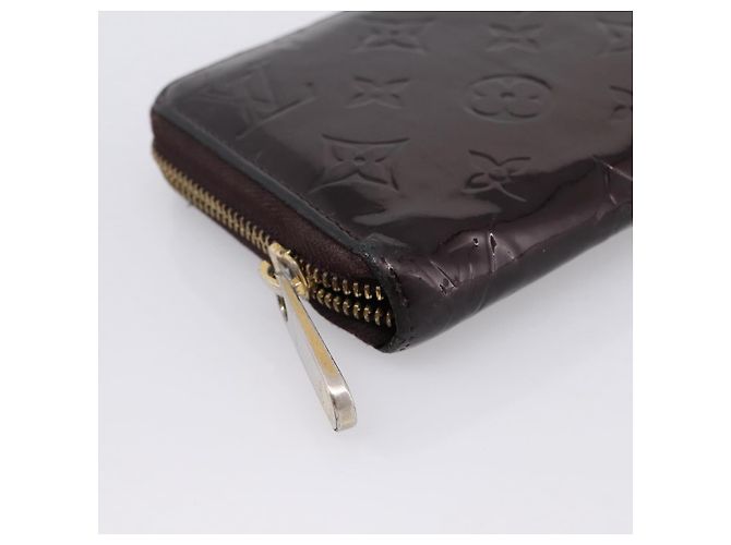 LOUIS VUITTON Monogram Vernis Zippy Wallet Amarante M93522 LV Auth BA15338 Bordò - vista 15
