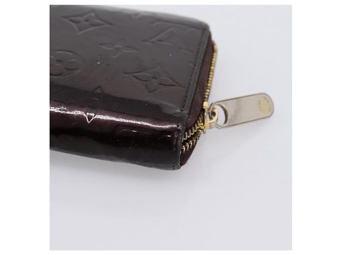 LOUIS VUITTON Monogram Vernis Zippy Wallet Amarante M93522 LV Auth BA15338 Bordò - vista 16