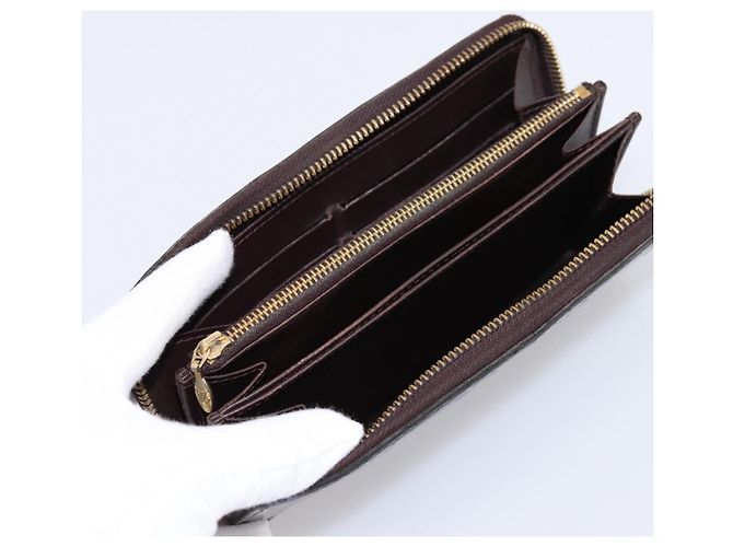 LOUIS VUITTON Monogram Vernis Zippy Wallet Amarante M93522 LV Auth BA15338 Bordò - vista 17