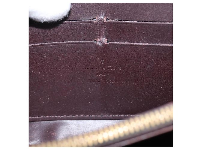 LOUIS VUITTON Monogram Vernis Zippy Wallet Amarante M93522 LV Auth BA15338 Bordò - vista 19
