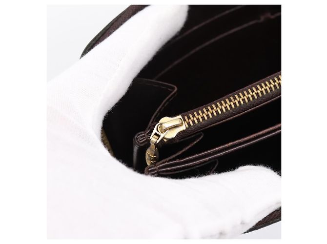 LOUIS VUITTON Monogram Vernis Zippy Wallet Amarante M93522 LV Auth BA15338 Bordò - vista 20