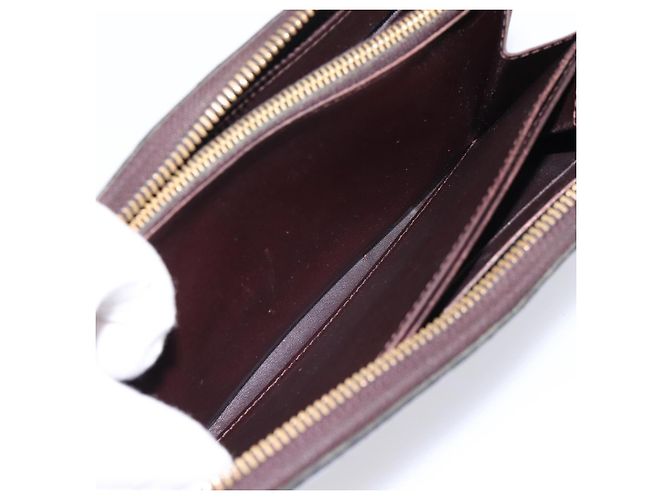 LOUIS VUITTON Monogram Vernis Zippy Wallet Amarante M93522 LV Auth BA15338 Bordò - vista 21