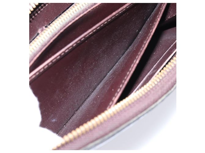 LOUIS VUITTON Monogram Vernis Zippy Wallet Amarante M93522 LV Auth BA15338 Bordò - vista 22