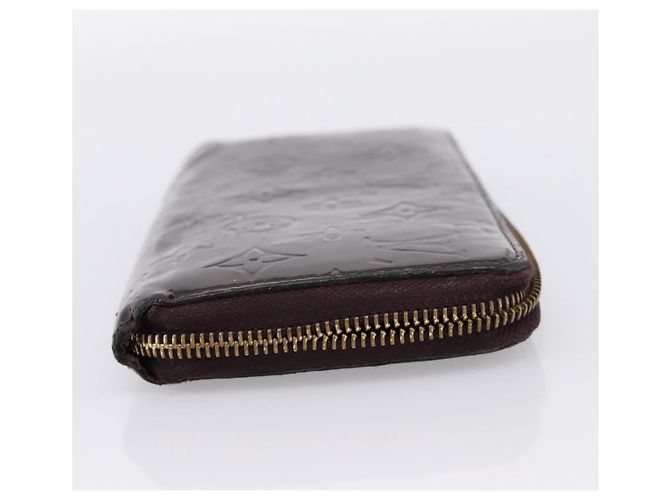 LOUIS VUITTON Monogram Vernis Zippy Wallet Amarante M93522 LV Auth BA15338 Bordò - vista 3