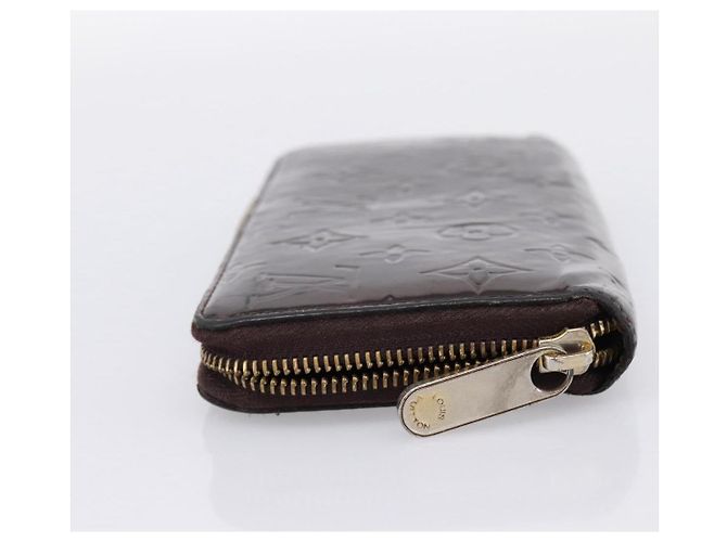 LOUIS VUITTON Monogram Vernis Zippy Wallet Amarante M93522 LV Auth BA15338 Bordò - vista 4