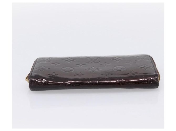 LOUIS VUITTON Monogram Vernis Zippy Wallet Amarante M93522 LV Auth BA15338 Bordò - vista 5