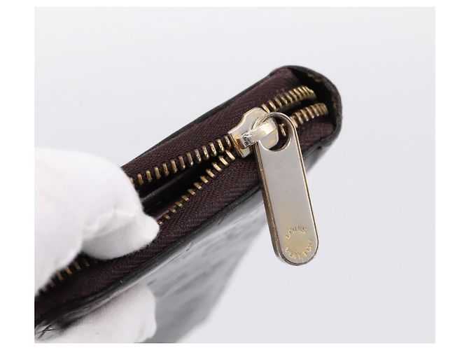 LOUIS VUITTON Monogram Vernis Zippy Wallet Amarante M93522 LV Auth BA15338 Bordò - vista 8