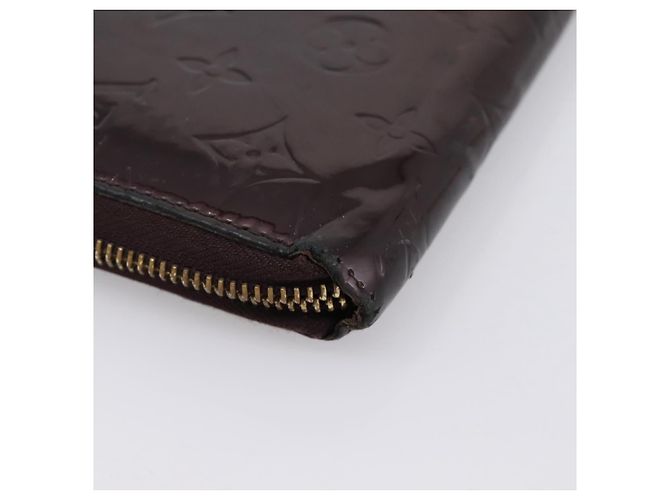 LOUIS VUITTON Monogram Vernis Zippy Wallet Amarante M93522 LV Auth BA15338 Bordò - vista 9