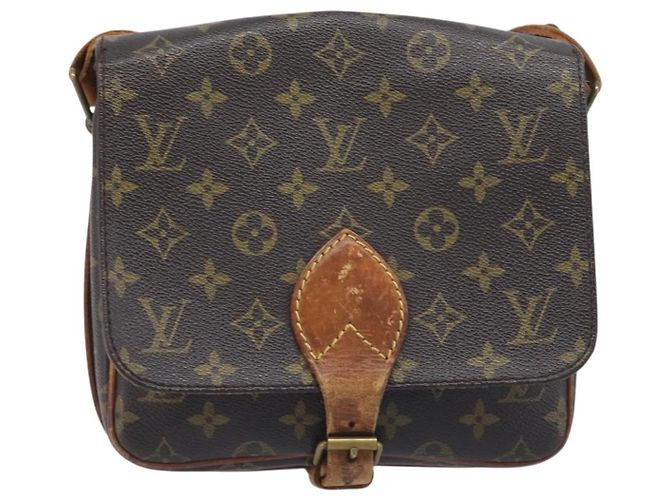 LOUIS VUITTON Borsa a tracolla Monogram Cartouchiere MM M51253 LV Auth BA15094 Monogramma - vista 13