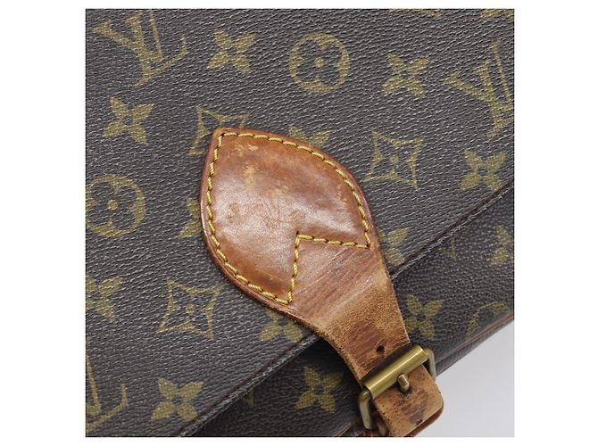 LOUIS VUITTON Borsa a tracolla Monogram Cartouchiere MM M51253 LV Auth BA15094 Monogramma - vista 18