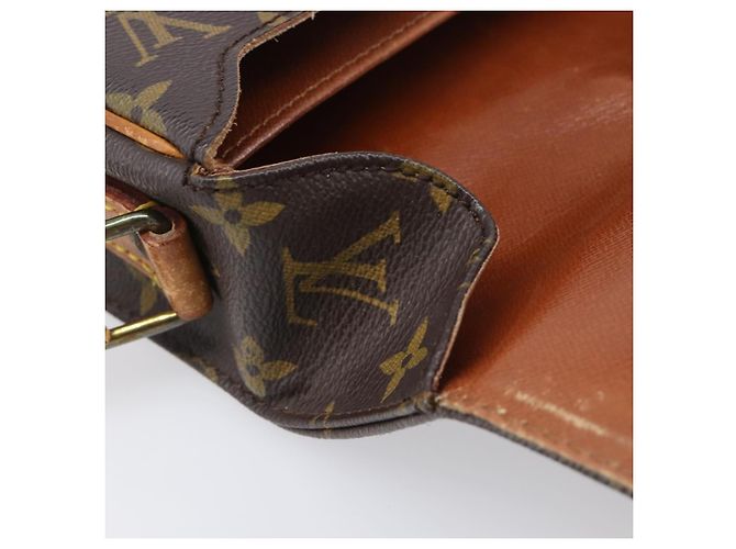 LOUIS VUITTON Borsa a tracolla Monogram Cartouchiere MM M51253 LV Auth BA15094 Monogramma - vista 21