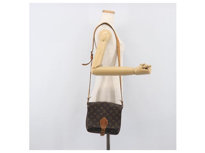 LOUIS VUITTON Borsa a tracolla Monogram Cartouchiere MM M51253 LV Auth BA15094 Monogramma - vista 26