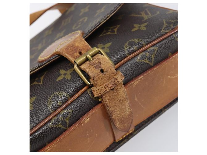 LOUIS VUITTON Borsa a tracolla Monogram Cartouchiere MM M51253 LV Auth BA15094 Monogramma - vista 9