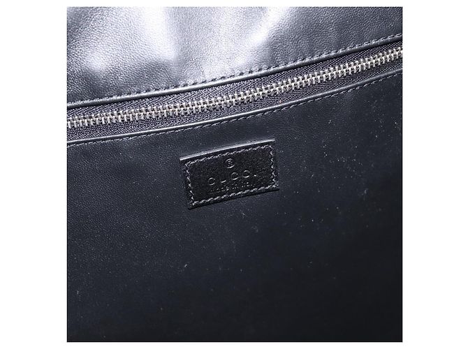 Borsa a tracolla GUCCI Jackie in pelle 2way Nera Argento 764202 Auth SW2671SAM Nero - vista 15