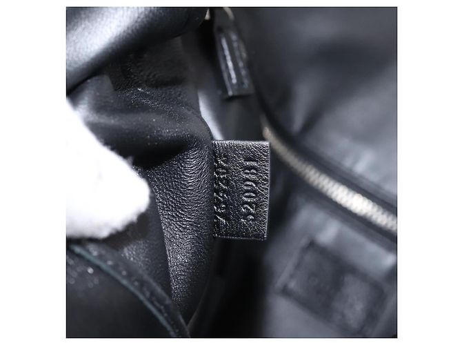 Borsa a tracolla GUCCI Jackie in pelle 2way Nera Argento 764202 Auth SW2671SAM Nero - vista 21