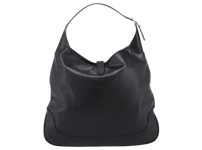 Borsa a tracolla GUCCI Jackie in pelle 2way Nera Argento 764202 Auth SW2671SAM Nero - vista 3