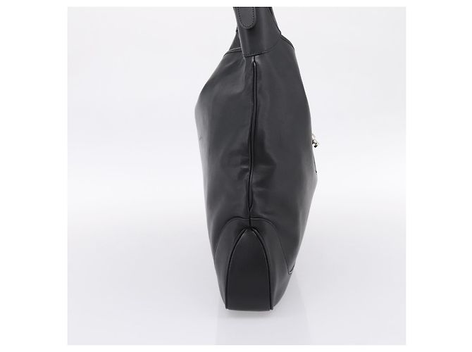 Borsa a tracolla GUCCI Jackie in pelle 2way Nera Argento 764202 Auth SW2671SAM Nero - vista 4