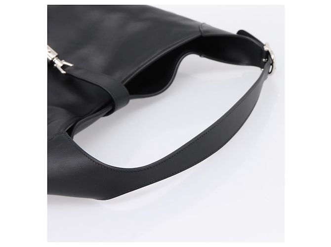 Borsa a tracolla GUCCI Jackie in pelle 2way Nera Argento 764202 Auth SW2671SAM Nero - vista 7
