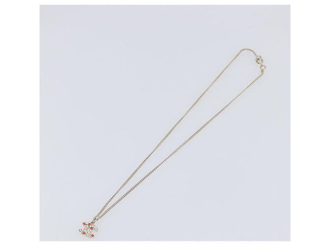 Collana CHANEL COCO Mark Stone metallo Multicolor CC Auth yk20780M Multicolore - vista 8