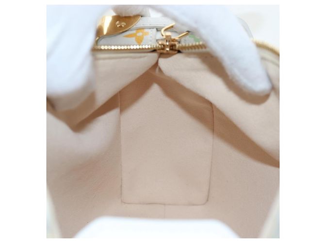 Borsa LOUIS VUITTON Monogram Multicolor Side Trunk MM Bag White M14046 Auth 199130SM Bianco - vista 27