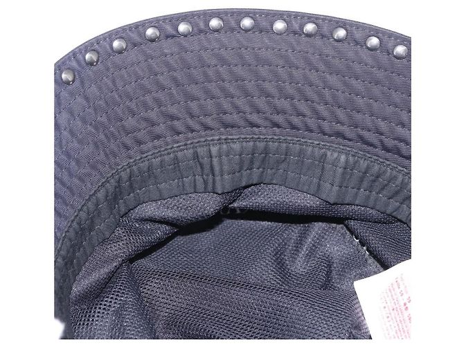 VALENTINO Rock Studs Hat Nylon Black Auth 199690V Nero - vista 9
