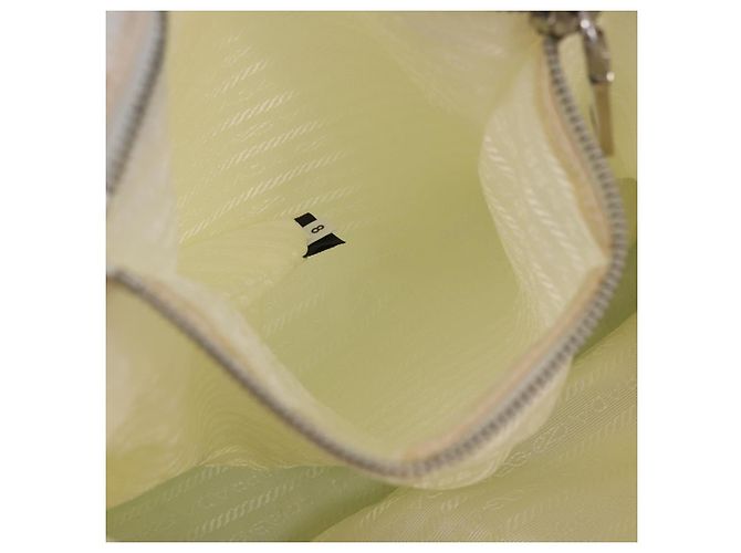PRADA Tote Bag Canvas 2way Hellblau Silber B2052G Auth am12349A - Ansicht 29