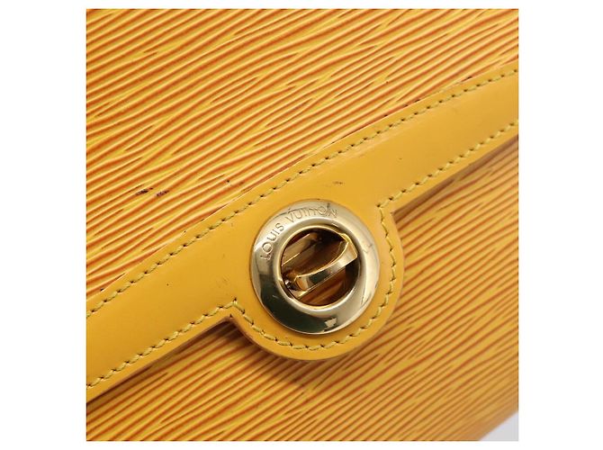 LOUIS VUITTON Epi Pochette Arche Shoulder Bag Yellow M52579 LV Auth 199007 Giallo - vista 18