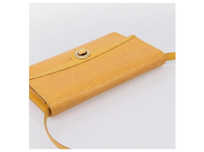 LOUIS VUITTON Epi Pochette Arche Shoulder Bag Yellow M52579 LV Auth 199007 Giallo - vista 6