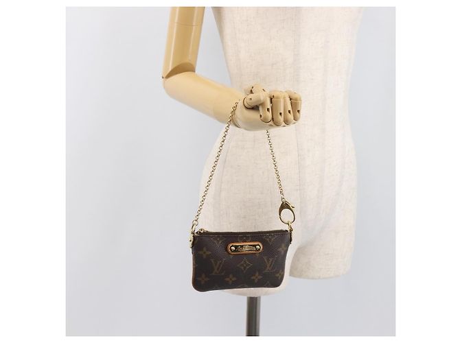 LOUIS VUITTON Monogram Pochette Mira PM Accessory Pouch M60095 LV Auth 196885V Monograma - vista 23