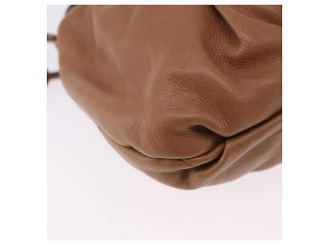 Borsa a tracolla PRADA in pelle marrone argento Auth 200291V - vista 17