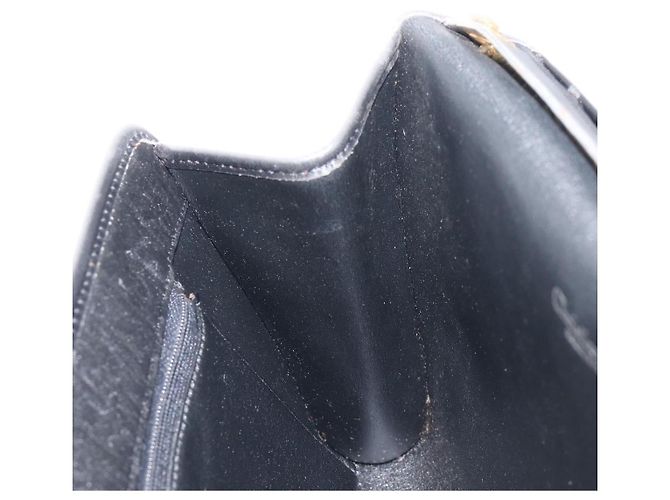 Borsa a tracolla con catena Christian Dior Trotter Canvas Nero Oro Auth 200920 D'oro - vista 21