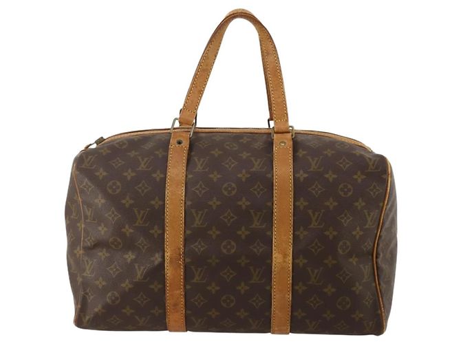 LOUIS VUITTON Monogram Sac Souple 35 Boston Bag M41626 LV Auth am12447 Monograma - vista 13