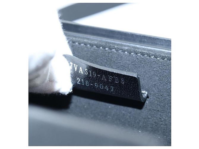 Borsa a Tracolla Box FENDI Pelle Nero Argento Auth 196687M - vista 11