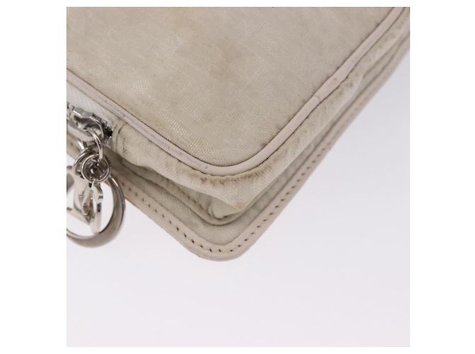 Christian Dior Trotter Canvas Gürteltasche Nylon Weiß Silber Auth ka5837A - Ansicht 11