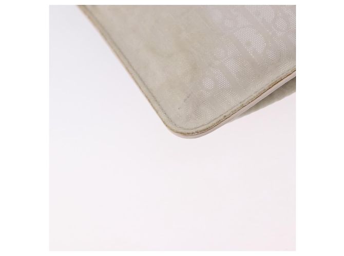Christian Dior Trotter Canvas Gürteltasche Nylon Weiß Silber Auth ka5837A - Ansicht 13
