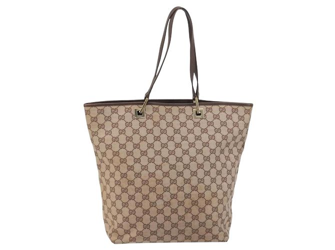 Borsa Tote GUCCI GG Canvas Pink Gold 002 1098 Auth 196324 - vista 2
