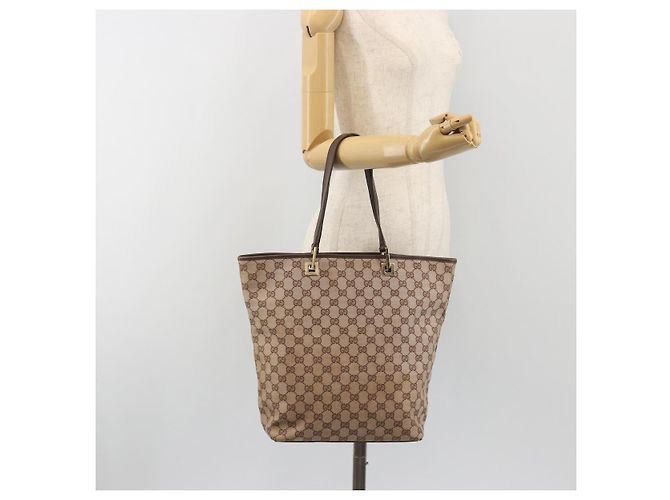 Borsa Tote GUCCI GG Canvas Pink Gold 002 1098 Auth 196324 - vista 23